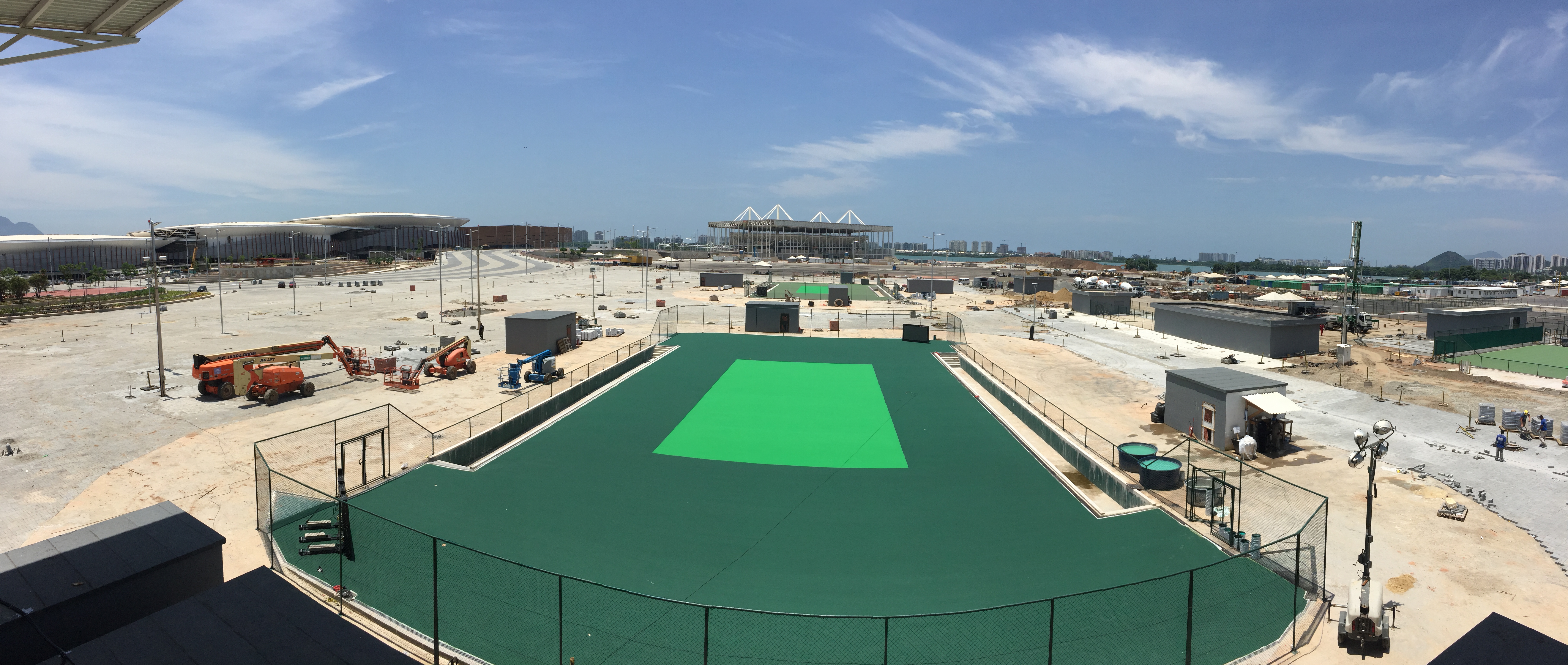 View from Court 2 commentator booth